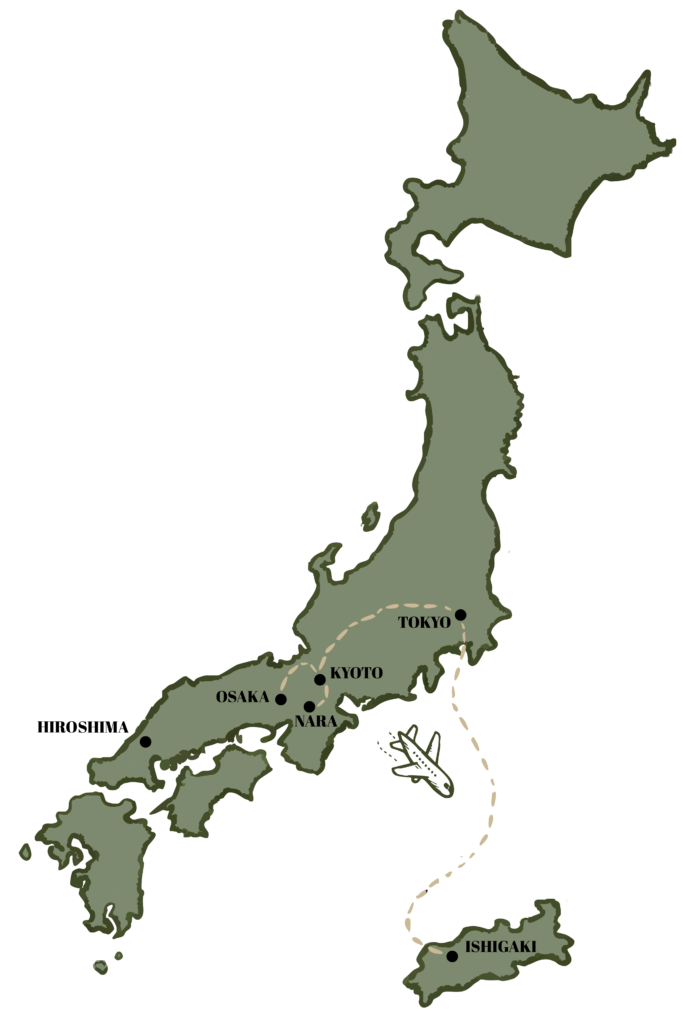 Kaart van Japan
