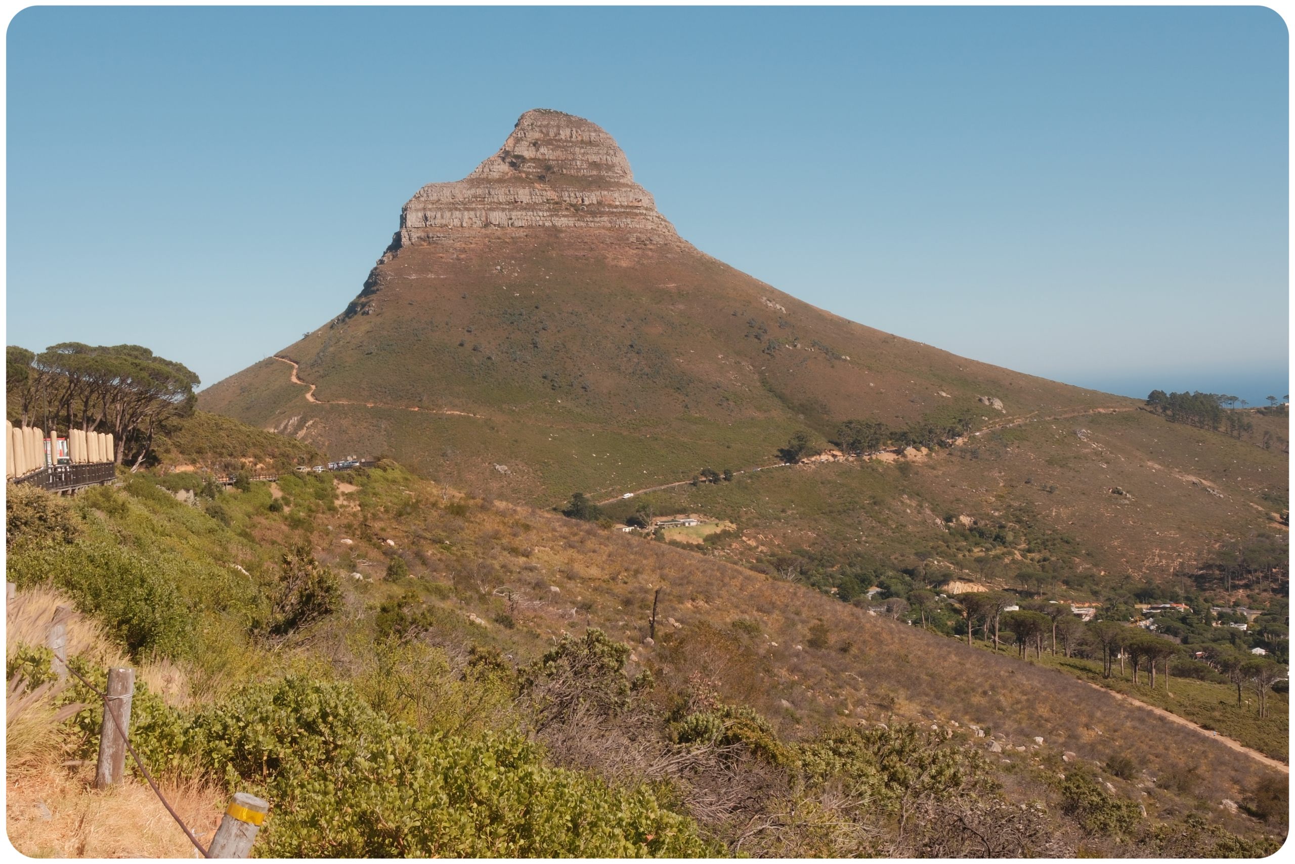 Lion’s Head boven Kaapstad in Zuid-Afrika